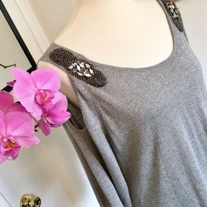 Lane Bryant Cold Shoulder Jeweled Sweater